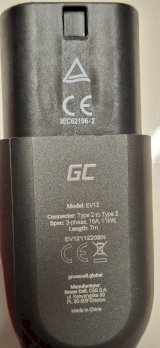 GreenCell Ladekabel Typ 2, 16A,11KW, EV 1211220BN, / 7M