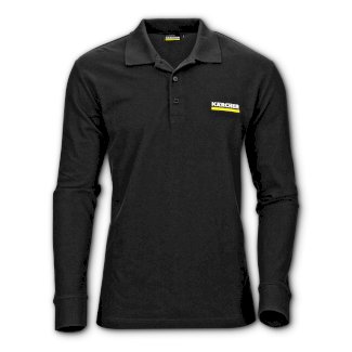 Kärcher - Poloshirt Herren langarm schwarz, Gr. M