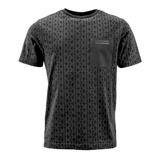Kärcher - Herren T-shirt K-LINE Black Pattern, Größe XXL
