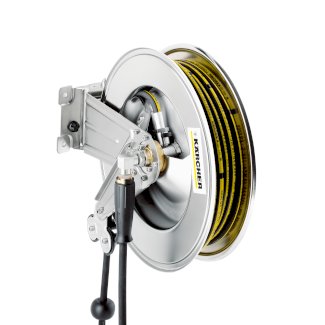 Kärcher - Automatische Schlauchtrommel, Edelstahl inkl. Schwenkhalter, 20 m - Gratisinserat.ch