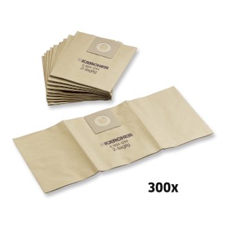 Kärcher - Papierfiltertüten, 300 Stück, NT 25, NT 35, NT 45, NT 361, NT 561, NT 611