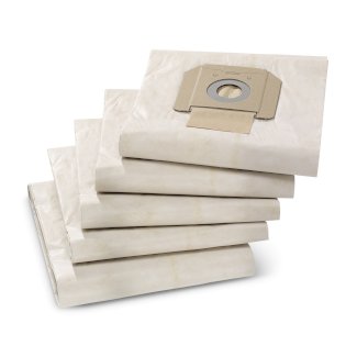 Kärcher - Papierfiltertüten, 5 Stück, NT 48, NT 65, NT 70, NT 72, NT 75, NT 80, WET VAC