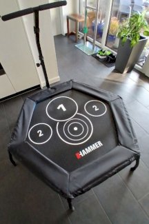 Hammer Cross Jump Fitness Trampolin (mit Haltestange) - Gratisinserat.ch
