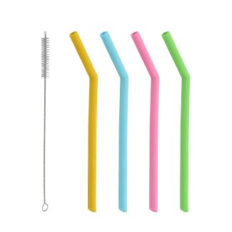 Strohhalm Silikon 5er Set