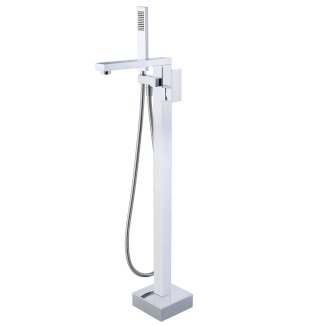 Badewannenarmatur freistehend TAMMO silber