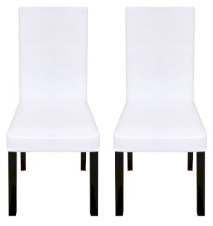 Stuhlbezug 2er Set weiss