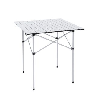 Campingtisch klappbar 70 x 70 cm silber
