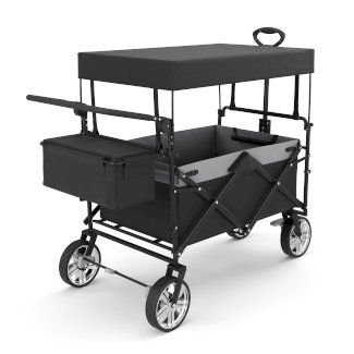 Bollerwagen faltbar mit Dach KENNY schwarz - Gratisinserat.ch
