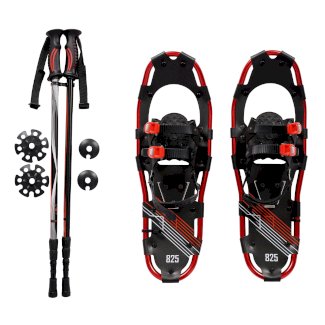 Schneeschuhe MIDI rot mit Stöcken - Gratisinserat.ch