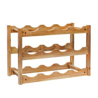 Weinregal Holz für 12 Flaschen