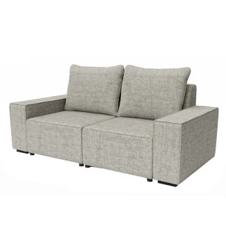 Sofa JAVIN 2-Sitzer grau