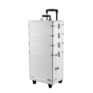 Kosmetikkoffer Trolley GLAMOUR silber