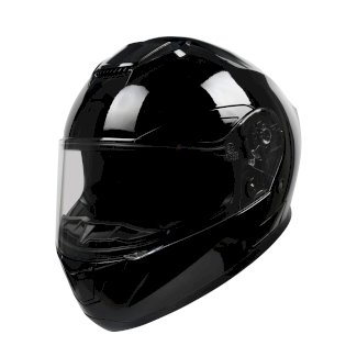 Motorrad Integralhelm Einzelvisier schwarz Grösse 61