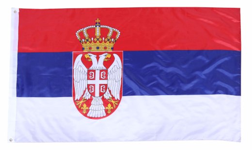 Flagge Serbien 90 x 150 cm