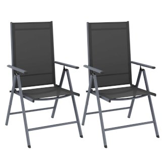 Gartenstuhl EVA 2er Set anthrazit