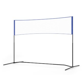 Badminton Netz verstellbar 3 m blau
