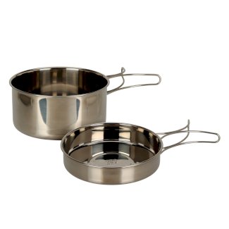 Kochtopf Edelstahl 2er Set