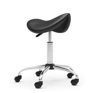 Sattelhocker Drehstuhl schwarz