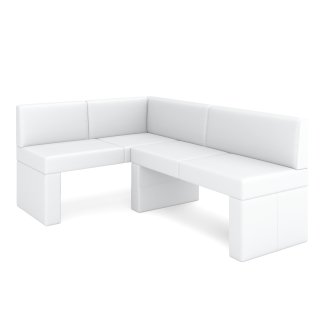 Eckbank Leder ERIKA 200 x 140 cm links weiss - Gratisinserat.ch