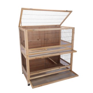 Kaninchenstall RAMBO doppelstöckig 115 x 60 x 118 cm - Gratisinserat.ch