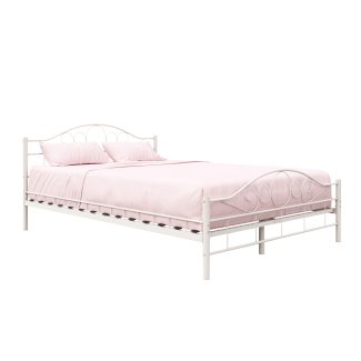 Metallbett AURELIE 140 x 200 cm weiss