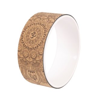 Yoga Wheel Kork weiss