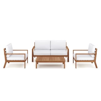 Lounge Holz BIBIONE natur/weiss - Gratisinserat.ch