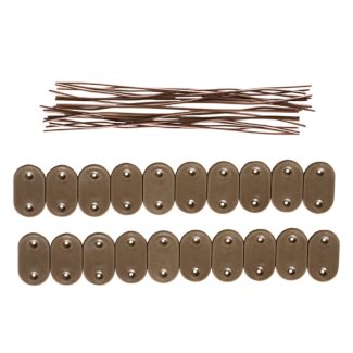 Sichtschutzmatte PVC Befestigungs-Kit 100 Stk. braun - Gratisinserat.ch