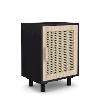 Nachttisch ALDO 40 x 58 cm natur/schwarz