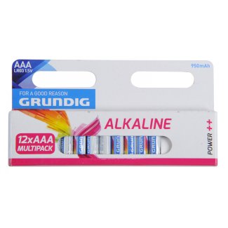 Batterie AAA GRUNDIG Power Plus 12 Stk.