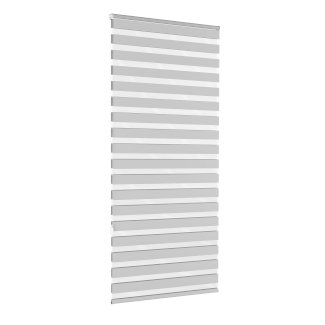 Doppelrollo grau 100 x 220 cm