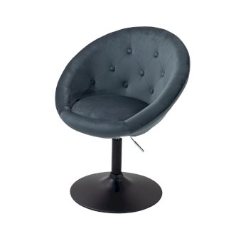 Sessel Samt KEIF drehbar anthrazit - Gratisinserat.ch