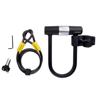 Veloschloss Bügelschloss mit Kabel