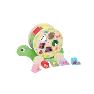 Holzspielzeug Sortierbox Schildkröte 7-teilig
