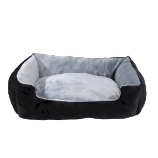Hundebett NERO L schwarz/grau