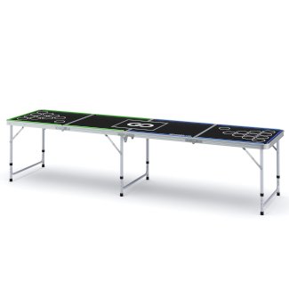 LED Beer-Pong Tisch mit Kühltasche 240 x 60 cm