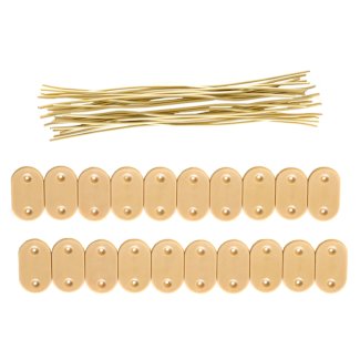 Sichtschutzmatte PVC Befestigungs-Kit 100 Stk. Bambusoptik