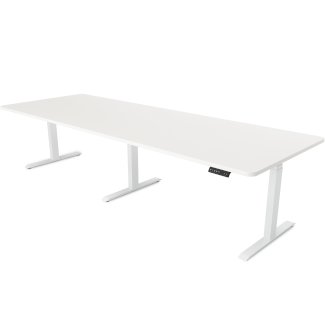 Konferenztisch elektrisch weiss 280 x 100 cm