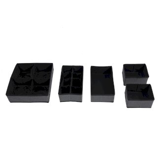 Schubladen Organizer 5er Set grau