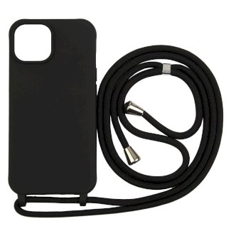 Handyhülle mit Band iPhone 15 Pro schwarz