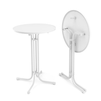 Bistrotisch Stehtisch MARTIN rund 80 x 110 cm weiss - Gratisinserat.ch