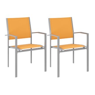 Gartenstuhl ZIA 2er Set orange
