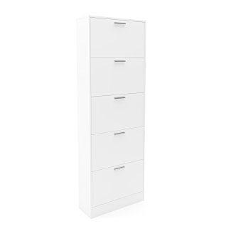 Schuhschrank 59 x 169 cm weiss