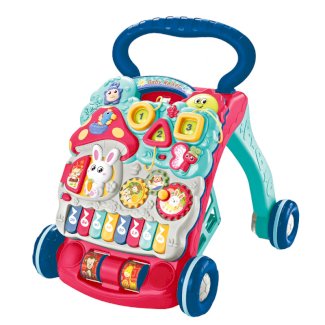 Lauflernwagen Spielzeug multifunktional rot/blau