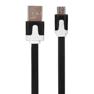 Ladekabel Micro USB schwarz 2 m