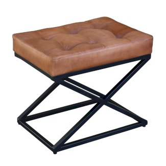 Hocker Leder Vintage DENISE