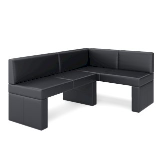 Eckbank Leder ERIKA 200 x 140 cm rechts schwarz - Gratisinserat.ch