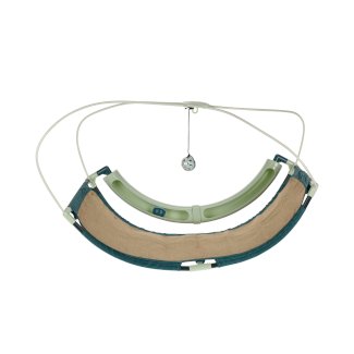 Katzenspielzeug Jutebrett mit Spielball