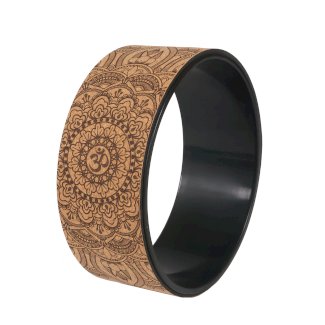 Yoga Wheel Kork schwarz