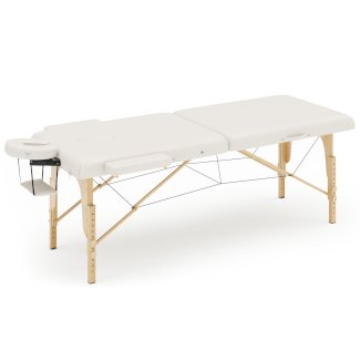 Massageliege 2-Zonen weiss